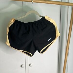 Nike Black and Yellow Athletic Shorts size‎ small